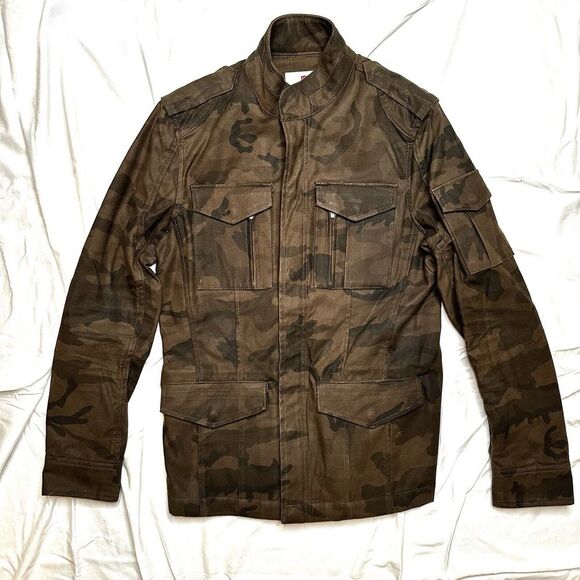 MASSIF Mens Camo‎ Jacket Small 34 New - Picture 1 of 8